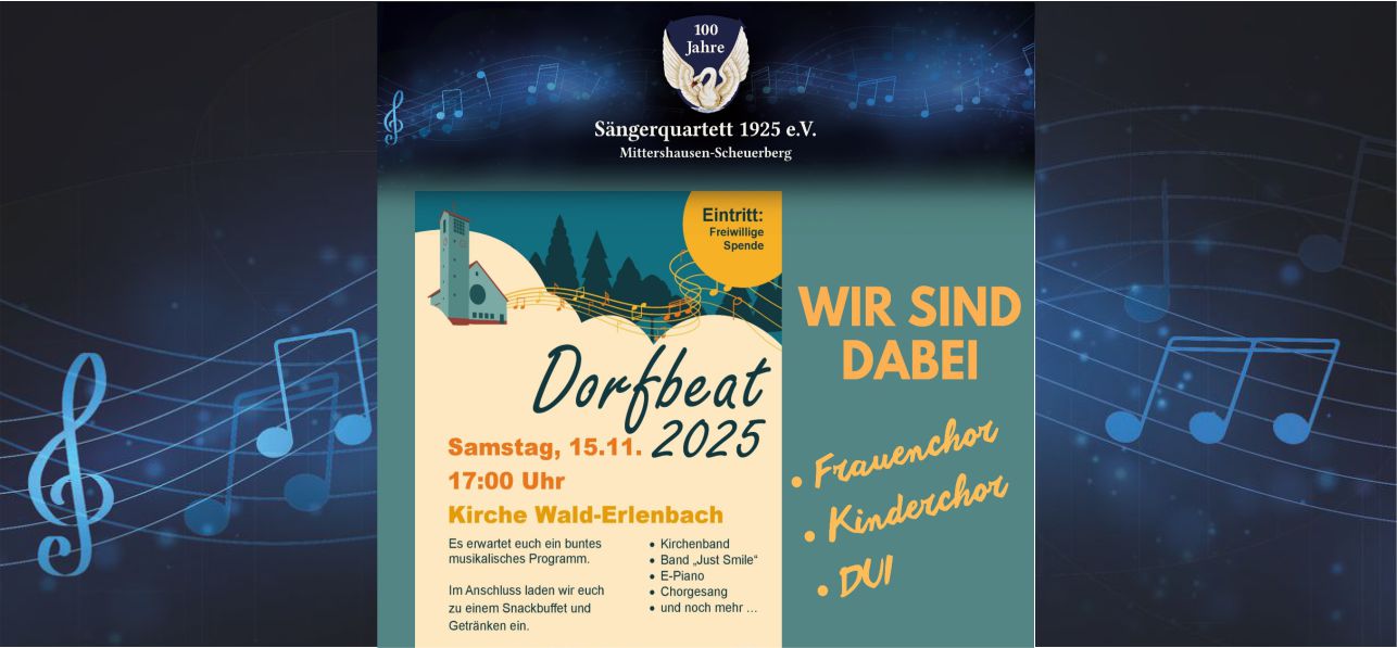 Dorfbeat in Sankt Wendelinus: Sängerquartett begeistert